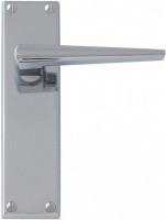 Contemporary Lever Door Handle on Latch Backplate